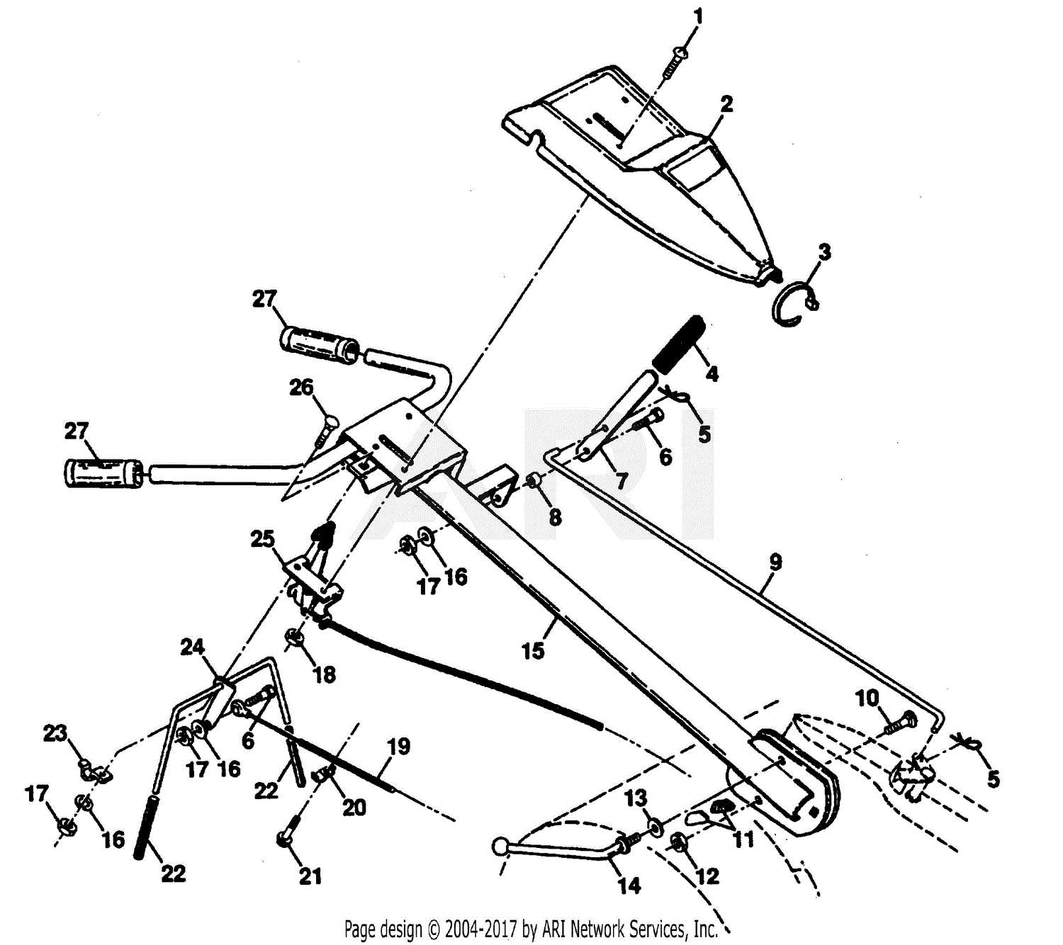 poulan tiller parts diagram