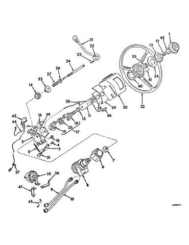 steering column parts diagram