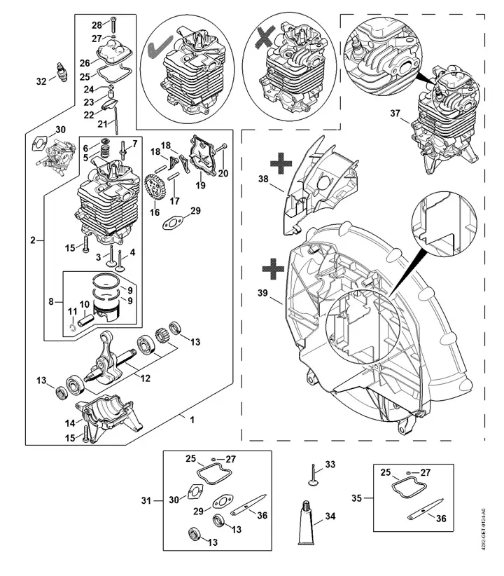 stihl br550 parts diagram