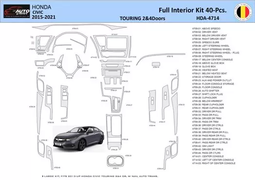 2020 honda civic parts diagram