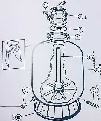 hayward pool sand filter parts diagram