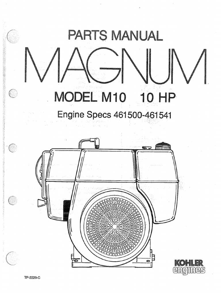 kohler motor parts diagram