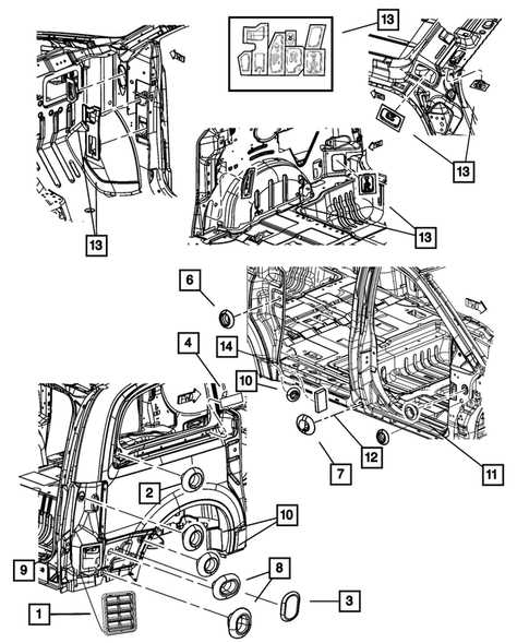 chrysler town and country parts diagram