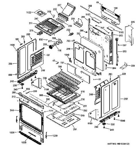 ge gas stove parts diagram