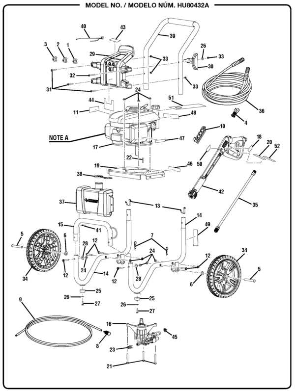 husky pressure washer parts diagram