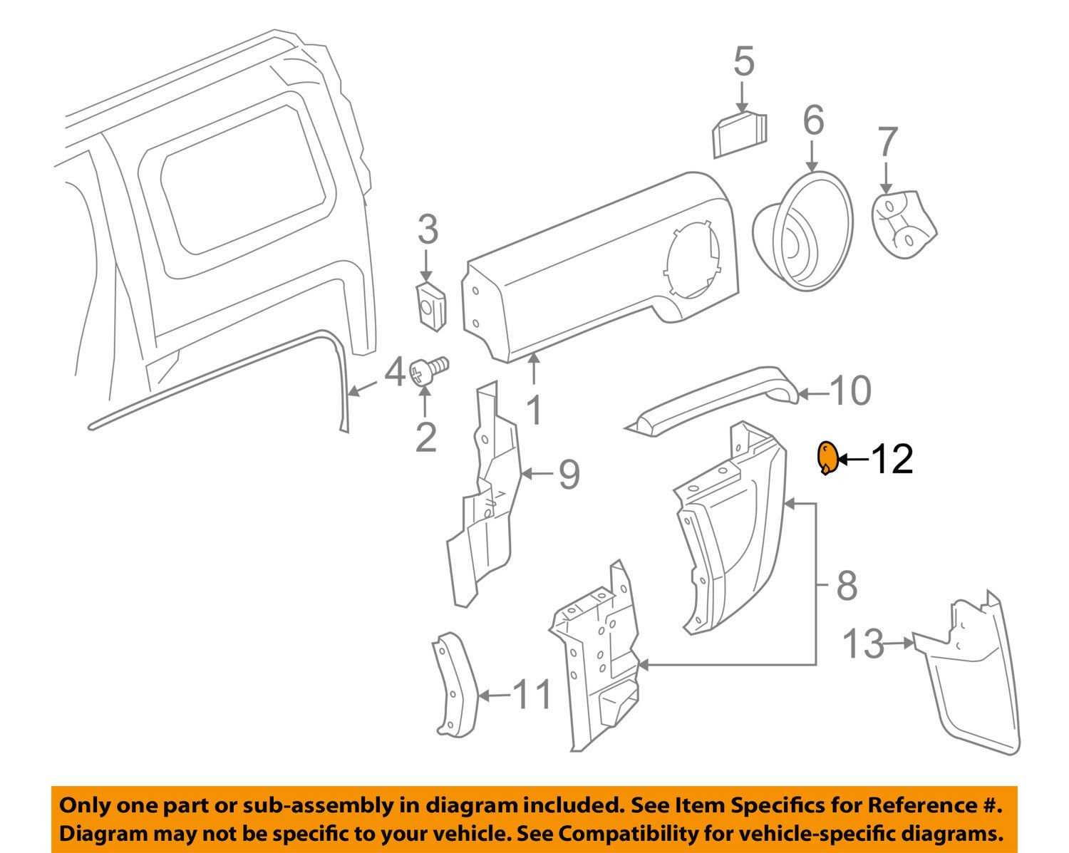 hummer h3 parts diagram