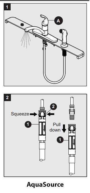 sink sprayer parts diagram