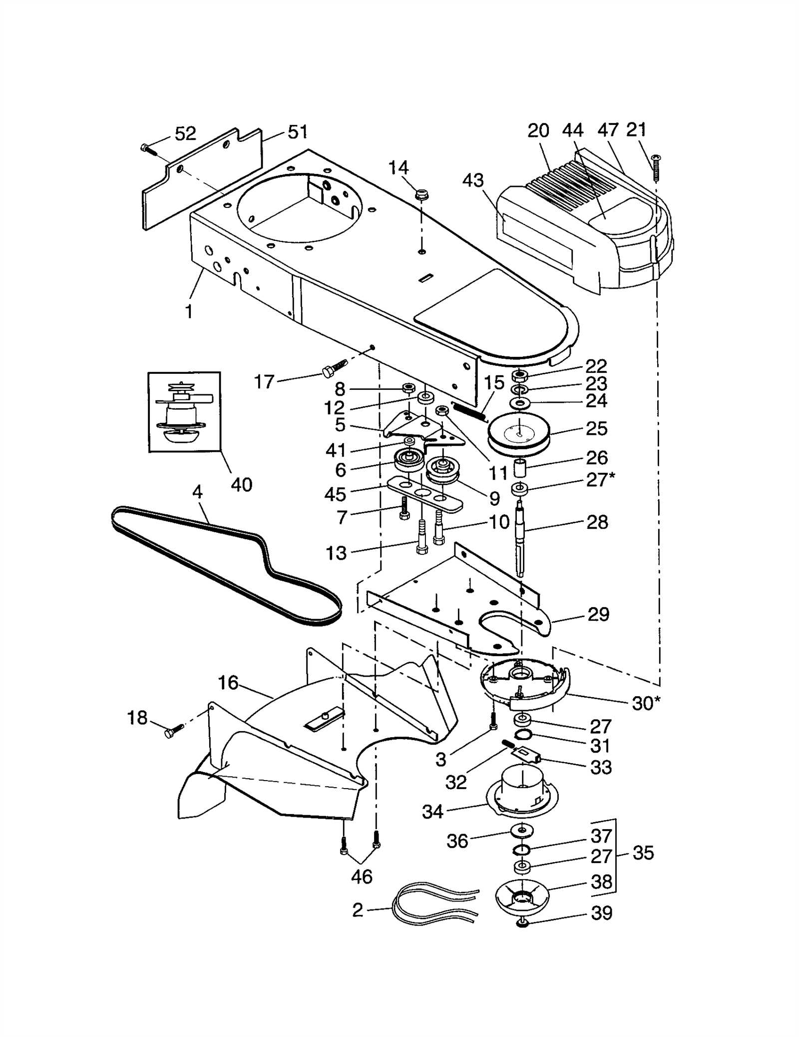 craftsman walk behind trimmer parts diagram