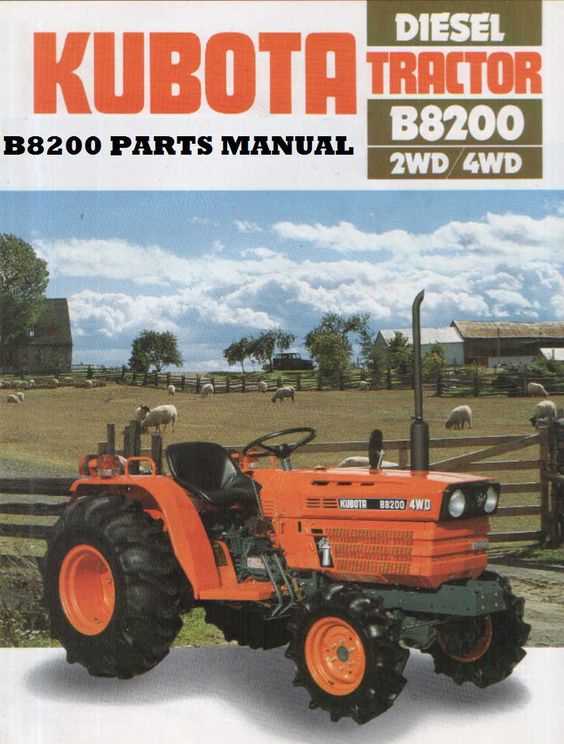 kubota b8200 parts diagram