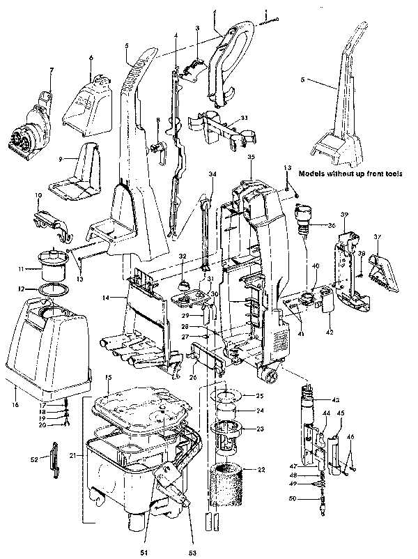 hoover power scrub parts diagram