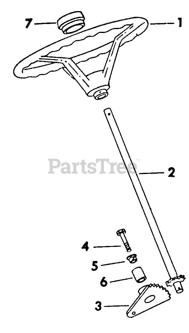 cub cadet steering parts diagram