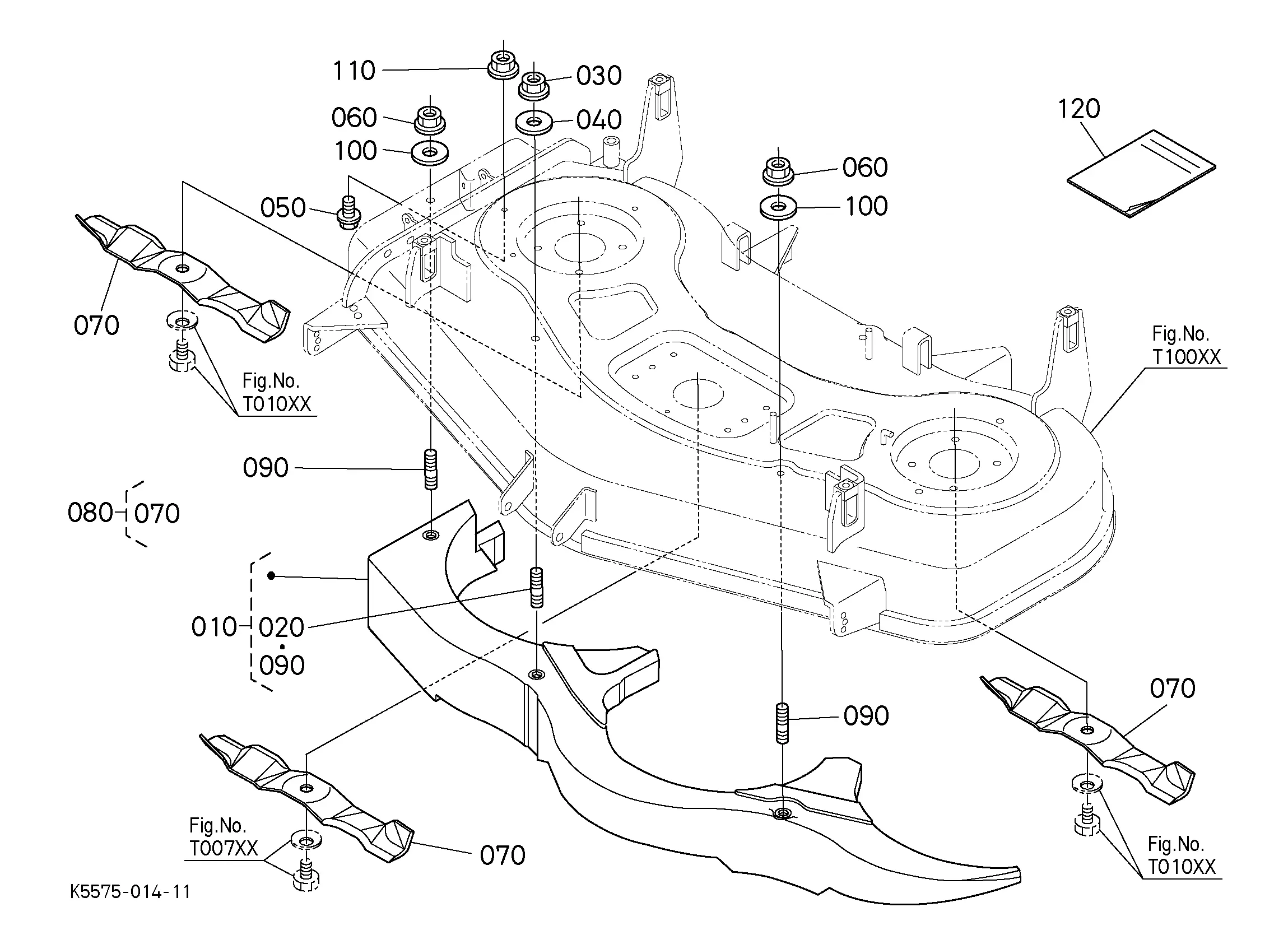 john deere lx279 48c mower deck parts diagram