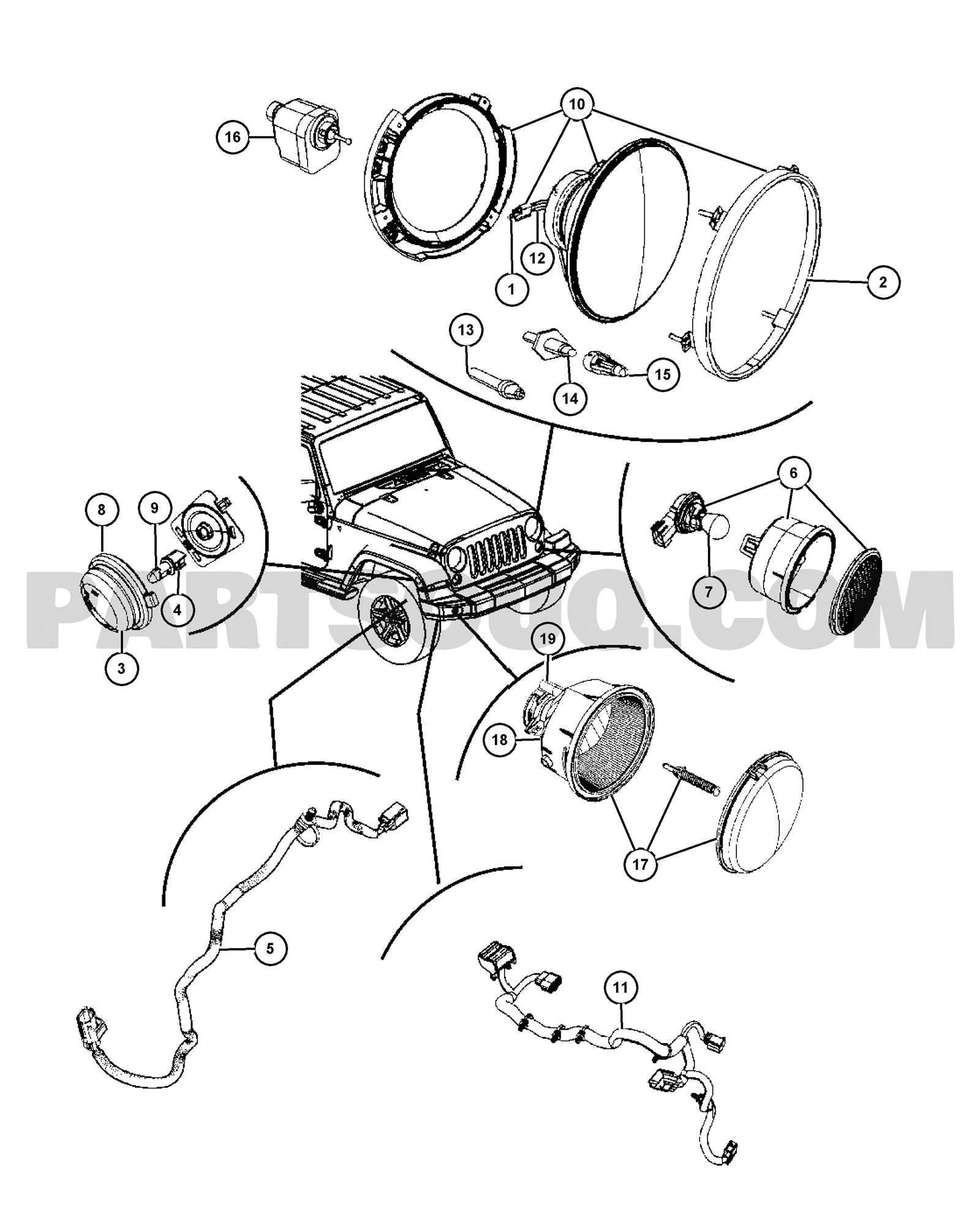 jeep jk parts diagram