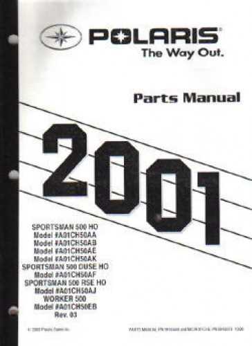 polaris sportsman 500 ho parts diagram