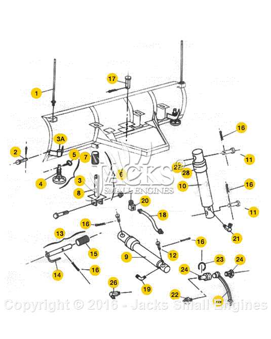 hiniker snow plow parts diagram
