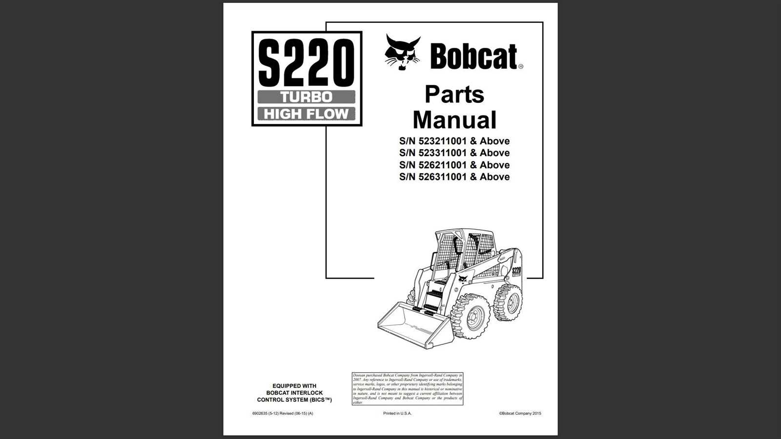 bobcat t300 parts diagram