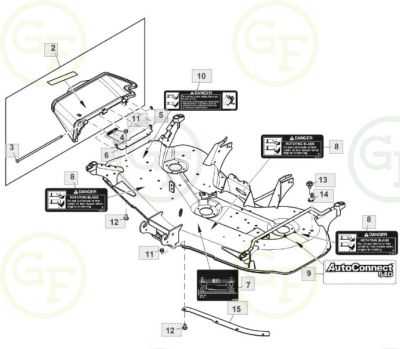 john deere 54d mower deck parts diagram