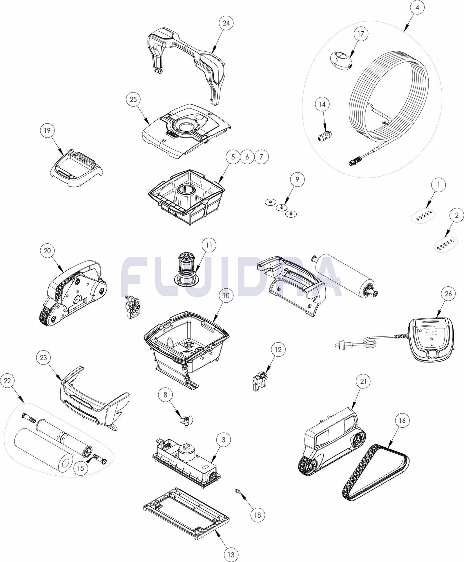 maytronics dolphin parts diagram