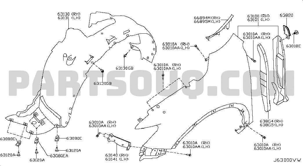 2016 nissan rogue parts diagram