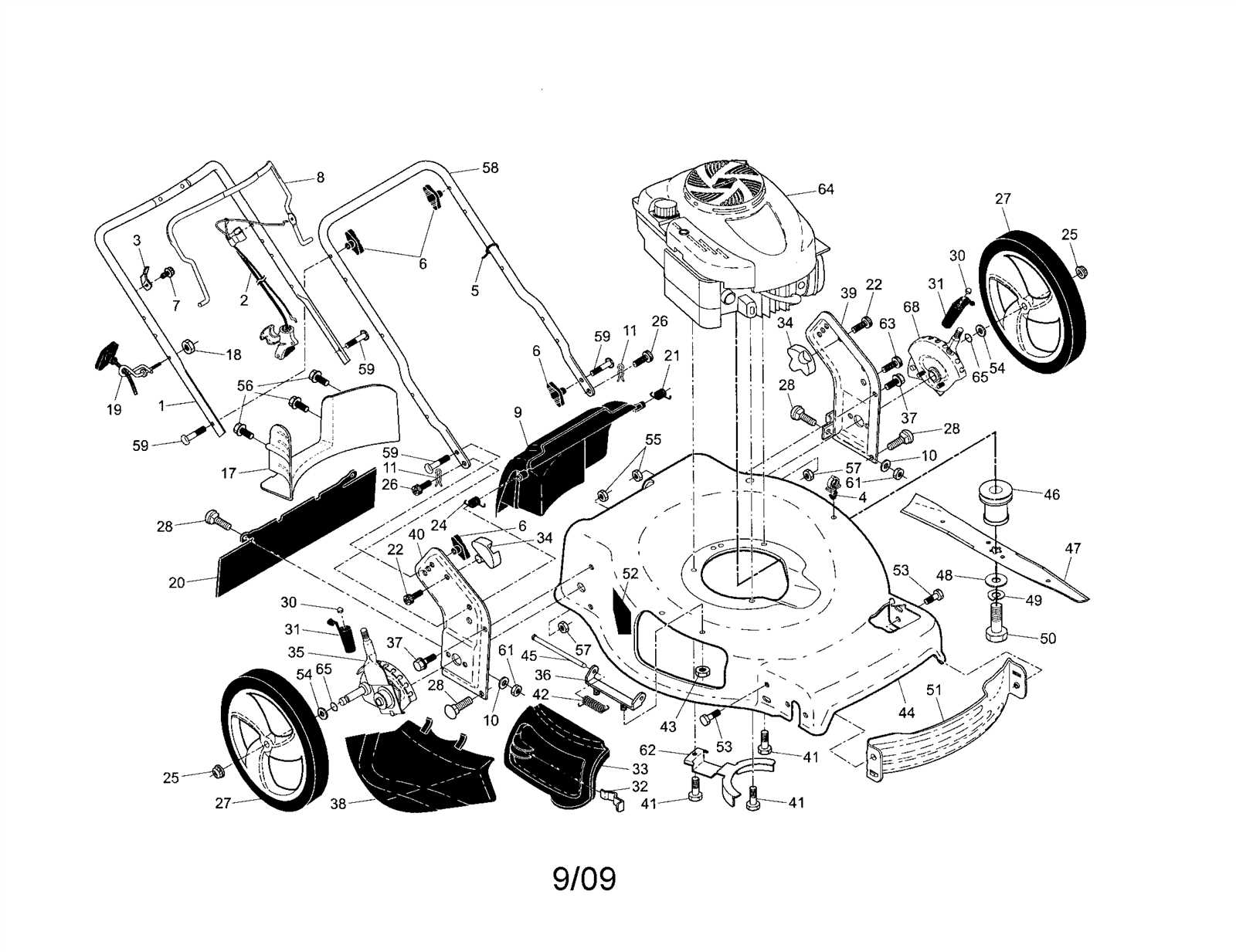 craftsman m215 parts diagram