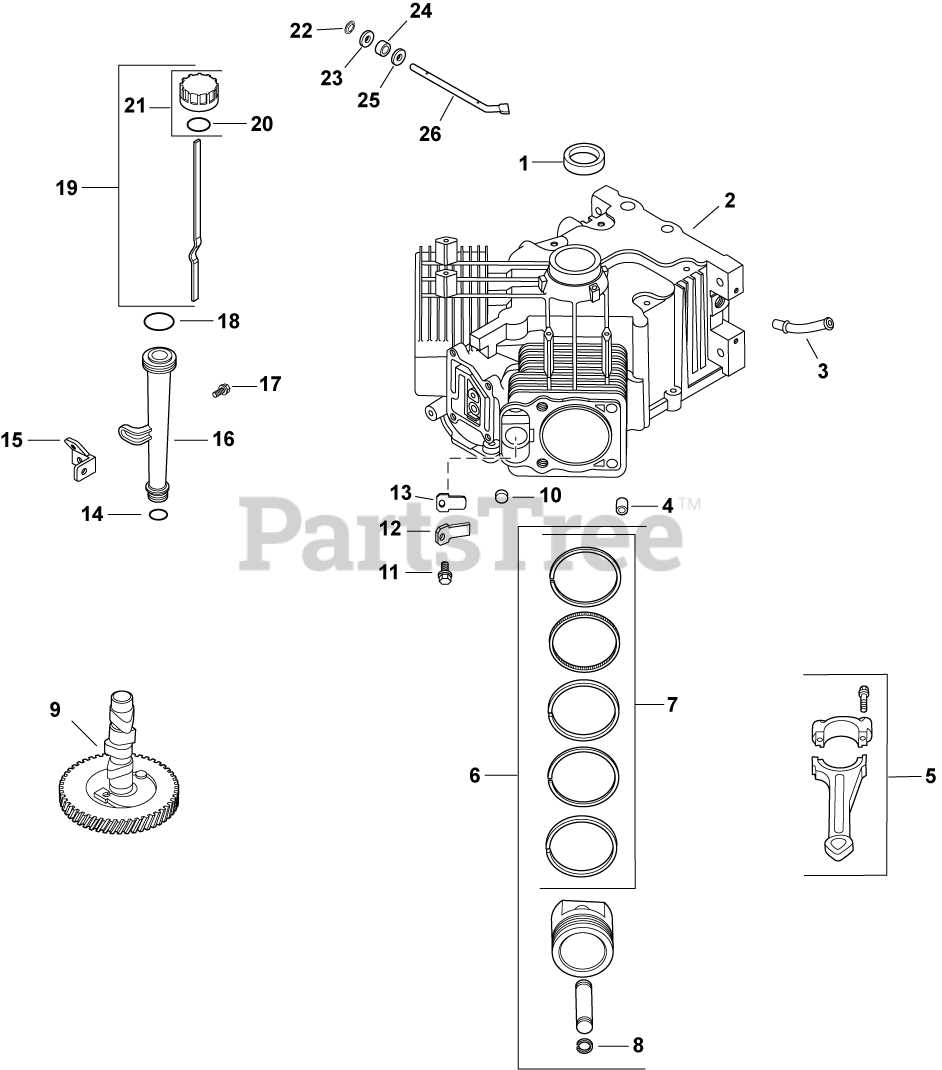 kohler motor parts diagram