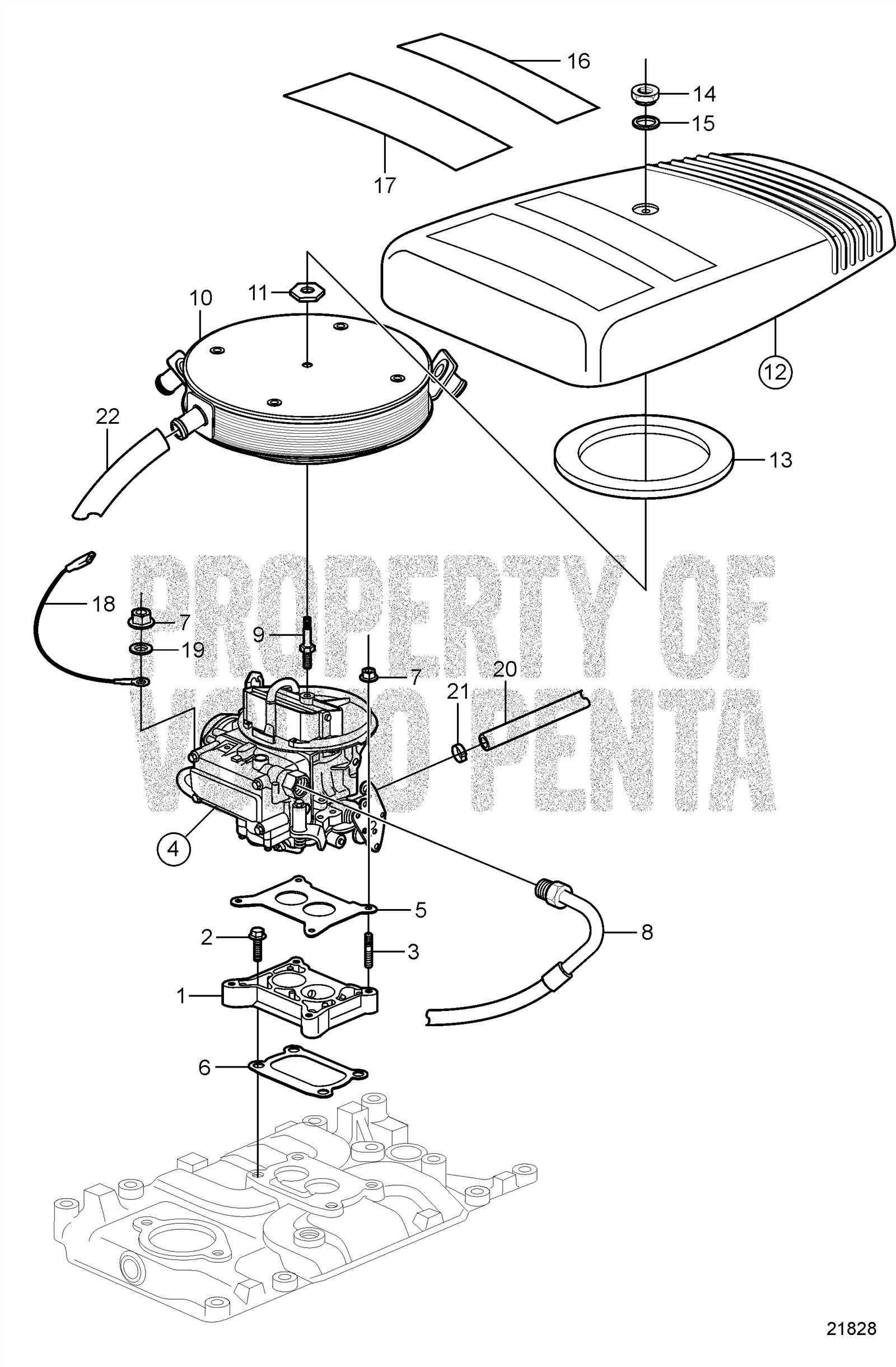 volvo penta 4.3gl parts diagram