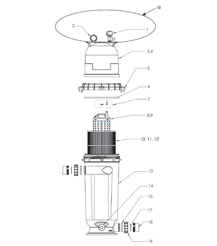 sta rite pool filter parts diagram