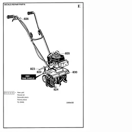 husqvarna tiller parts diagram