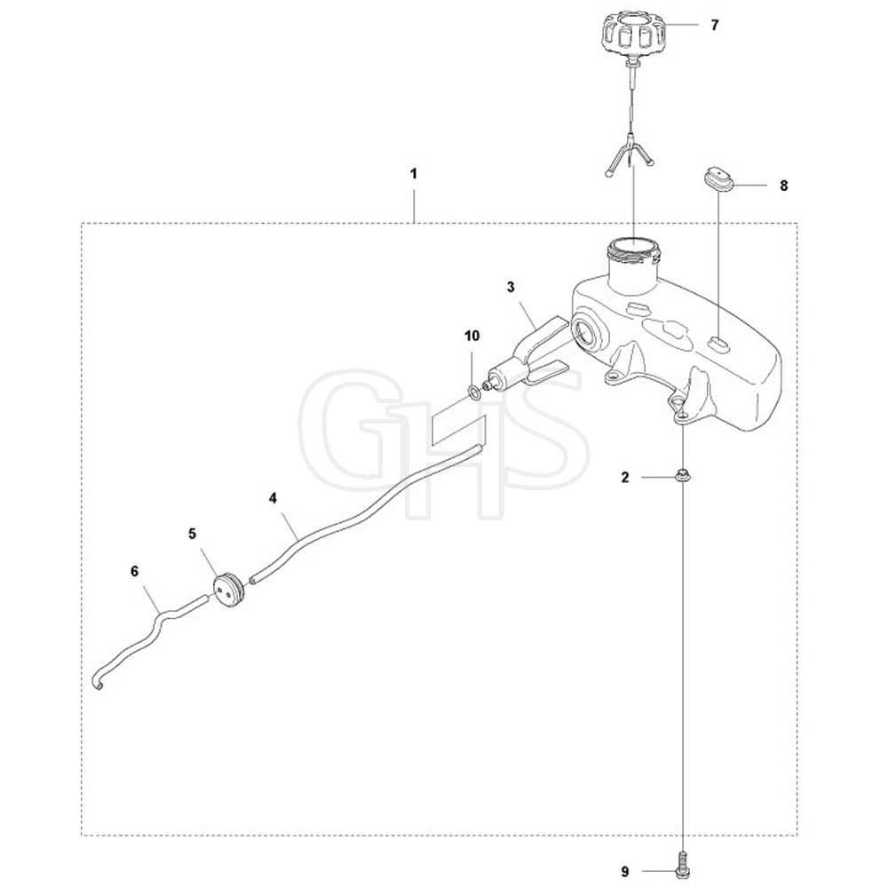 gas tank parts diagram