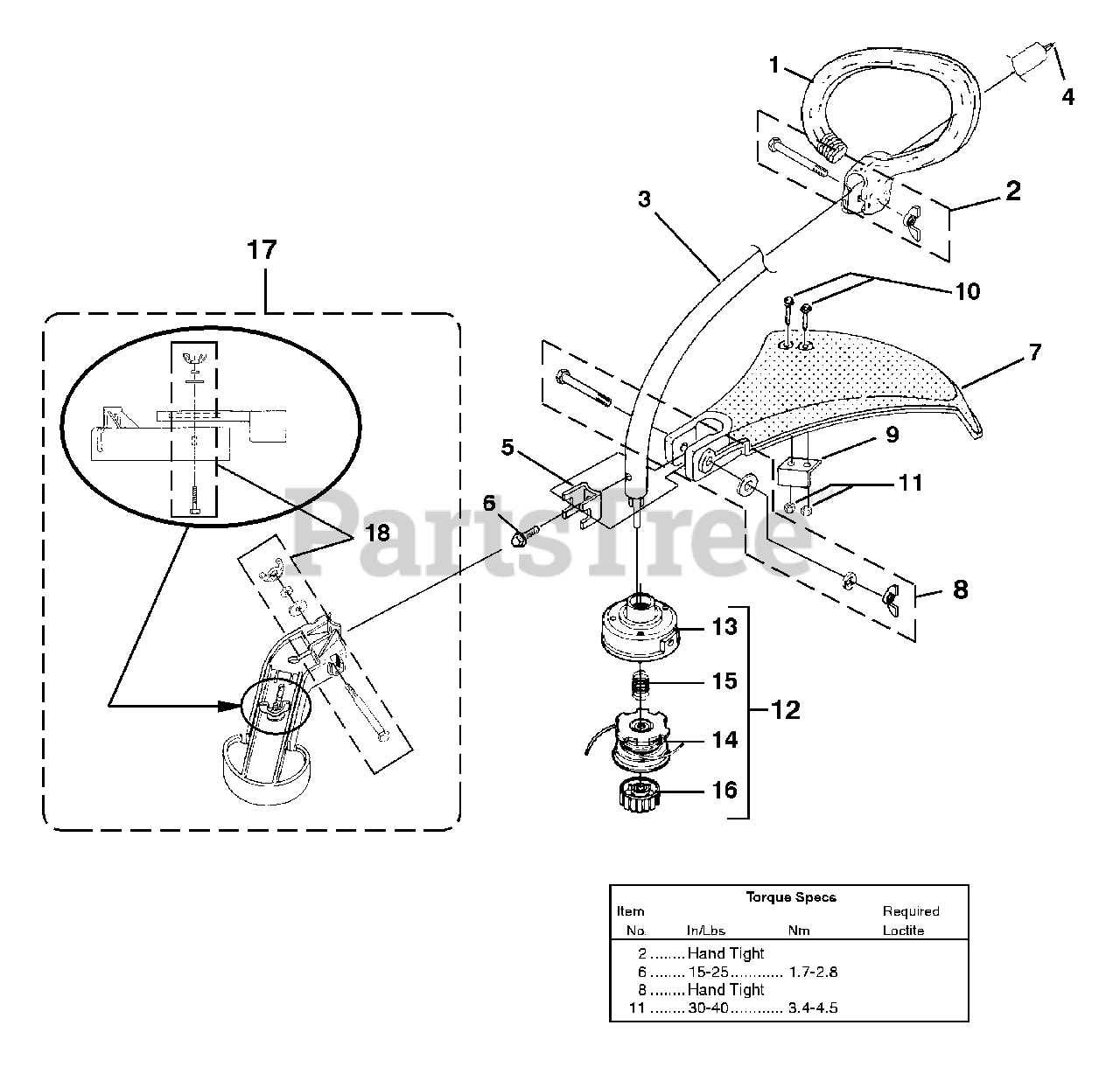 homelite weed eater parts diagram