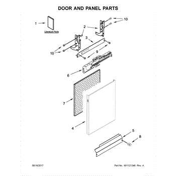 kenmore elite dishwasher model 665 parts diagram