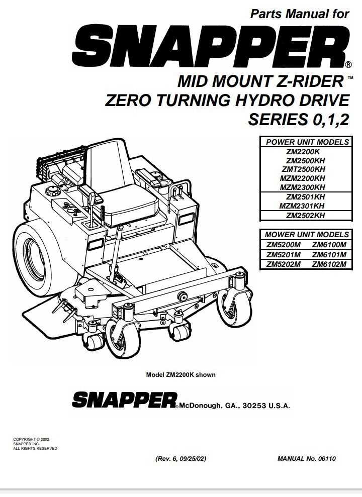 zero turn mower parts diagram