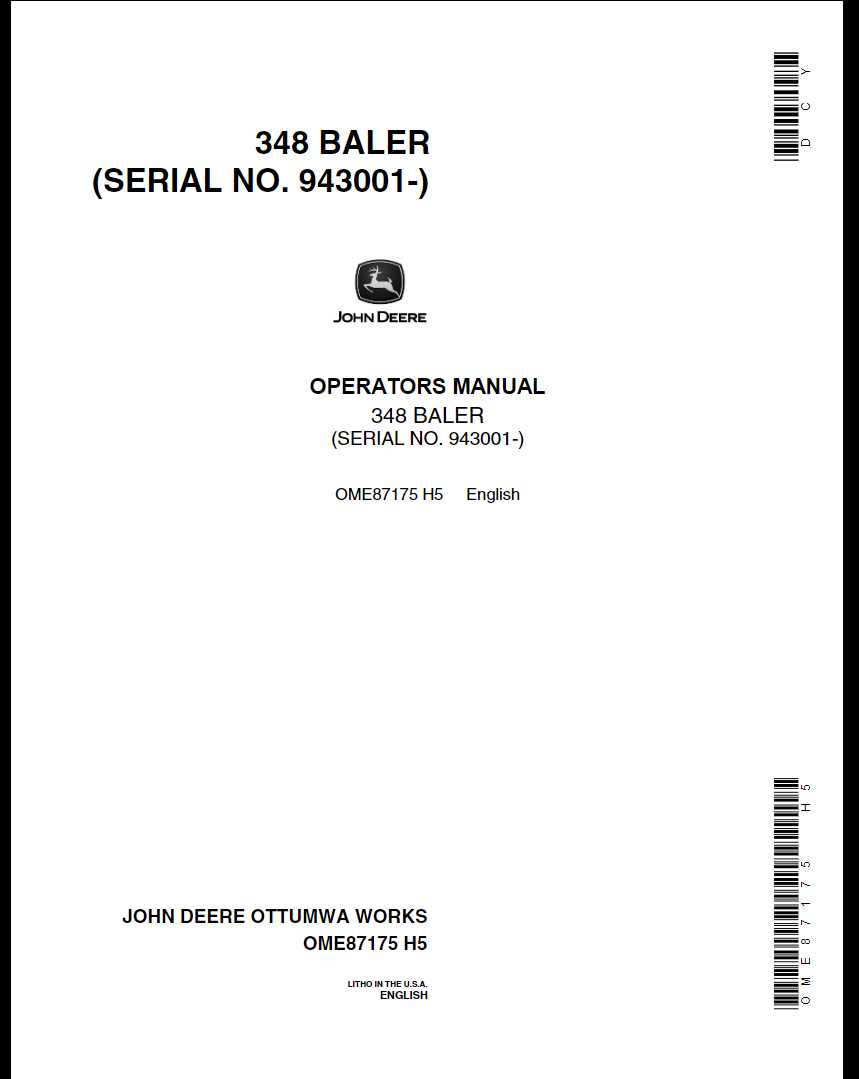 john deere 348 baler parts diagram