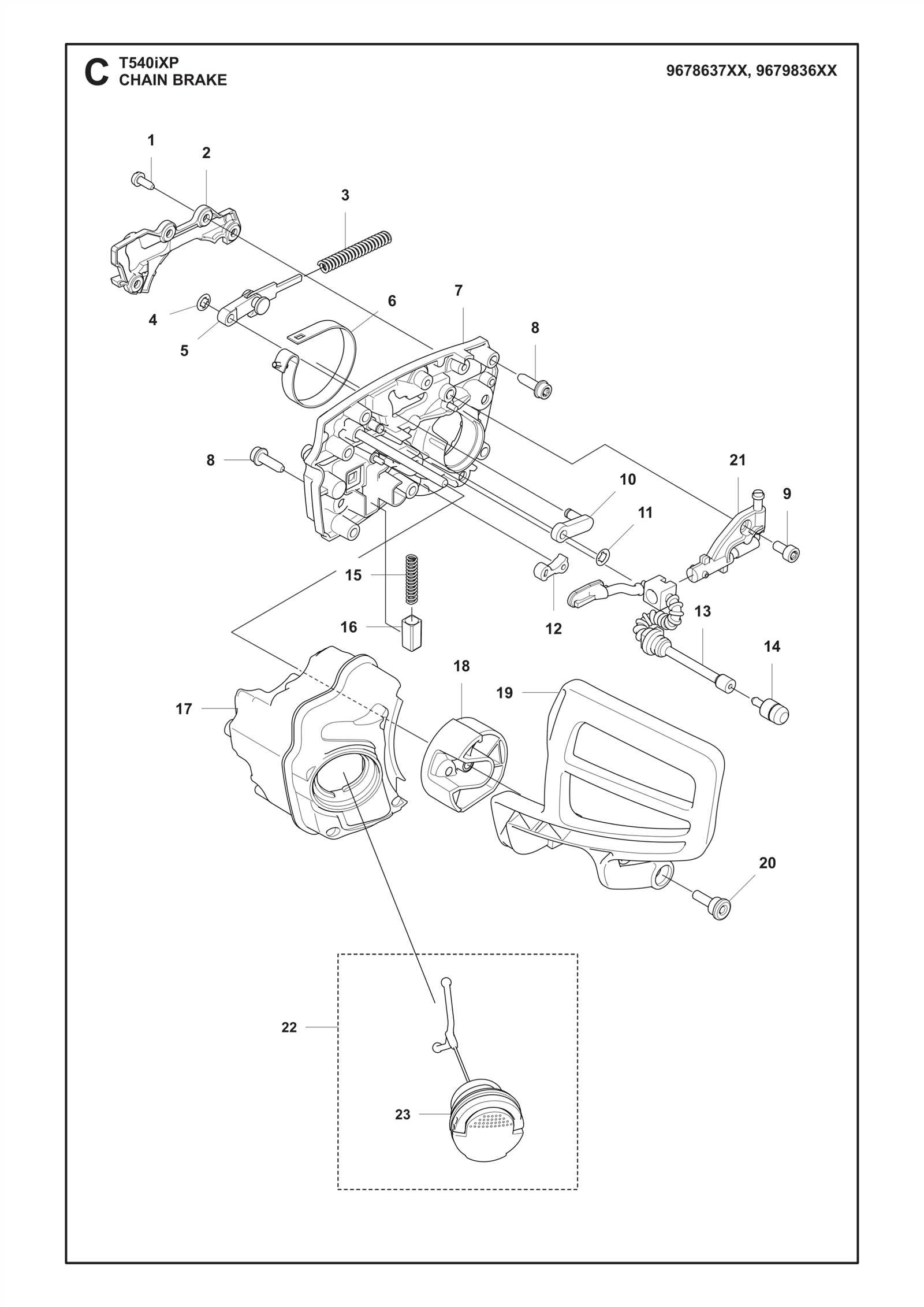 husqvarna 440 parts diagram