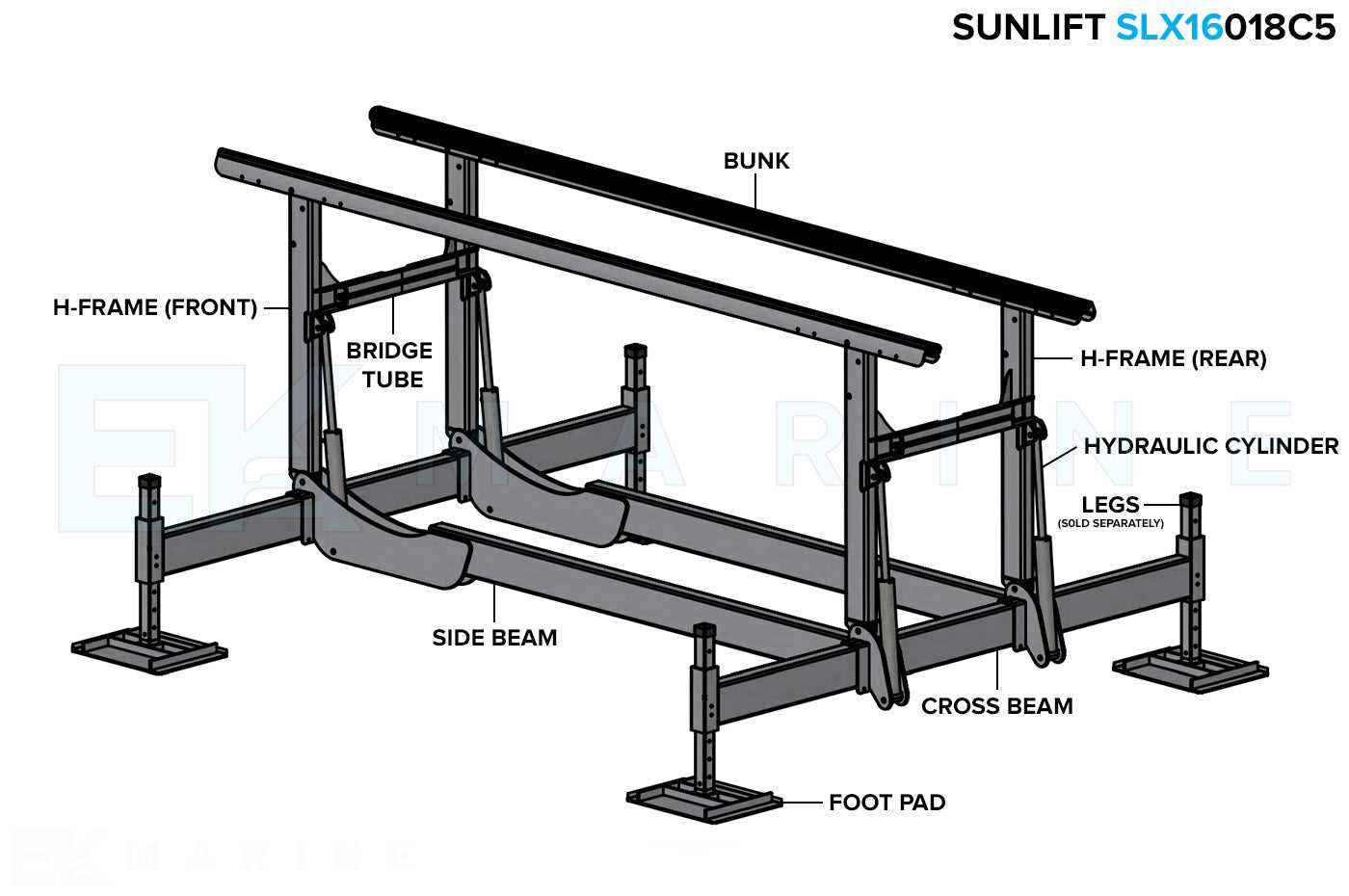 hewitt boat lift parts diagram