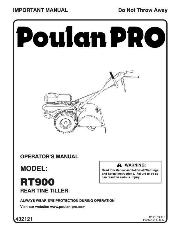 poulan tiller parts diagram