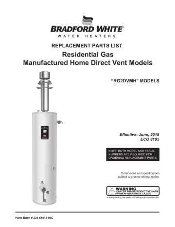 bradford white parts diagram