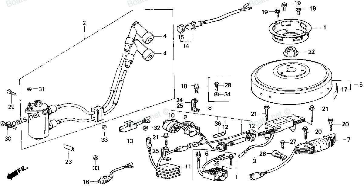 honda 9.9 outboard parts diagram