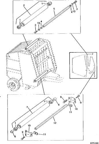 john deere 435 baler parts diagram