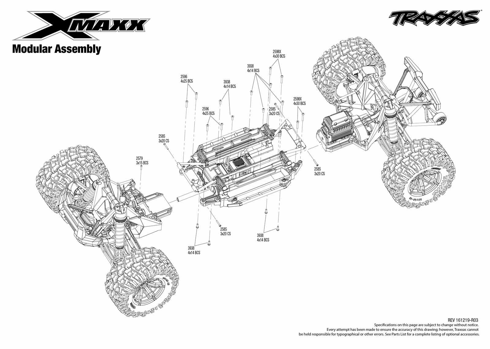 traxxas t maxx 3.3 parts diagram