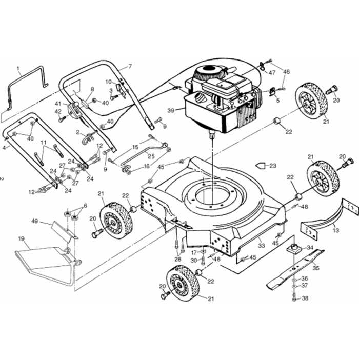 husqvarna self propelled mower parts diagram