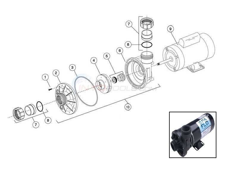 waterway pump parts diagram