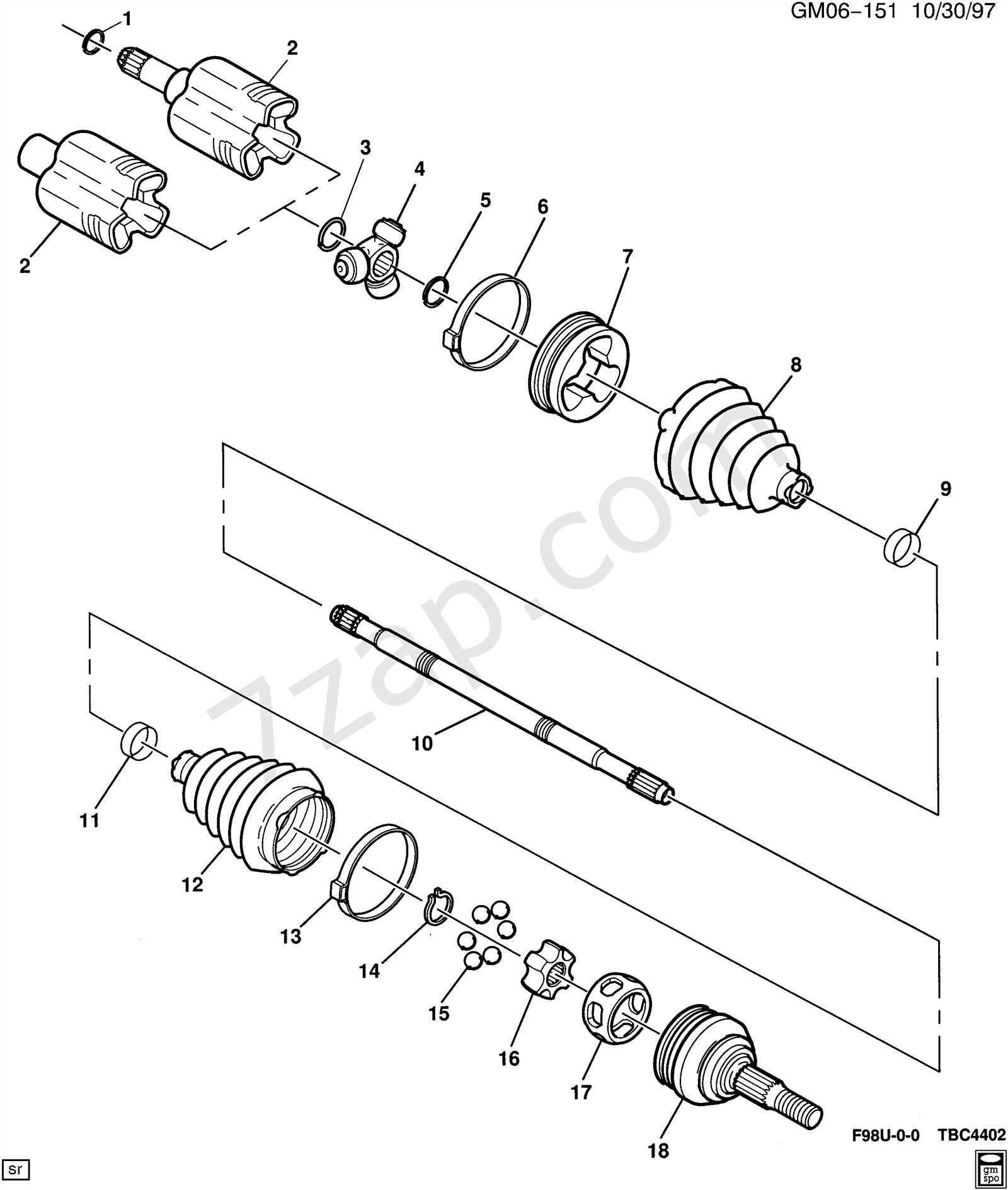 drive shaft parts diagram