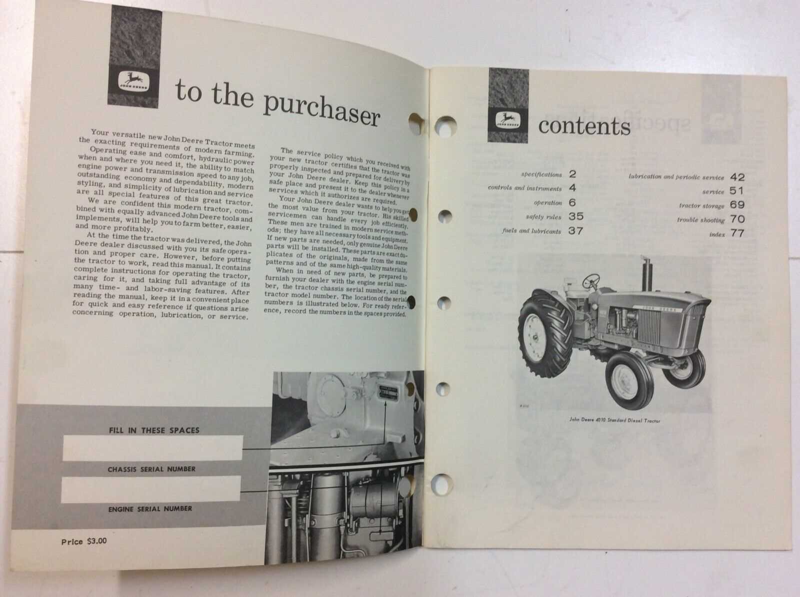 john deere 4010 parts diagram