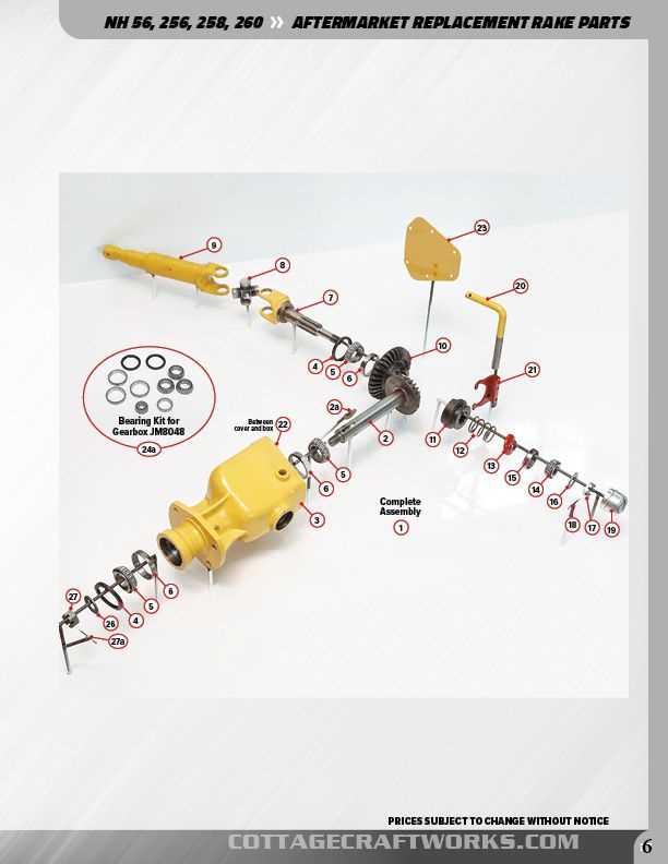 new holland 56 rake parts diagram