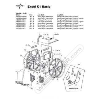 wheelchair diagram parts