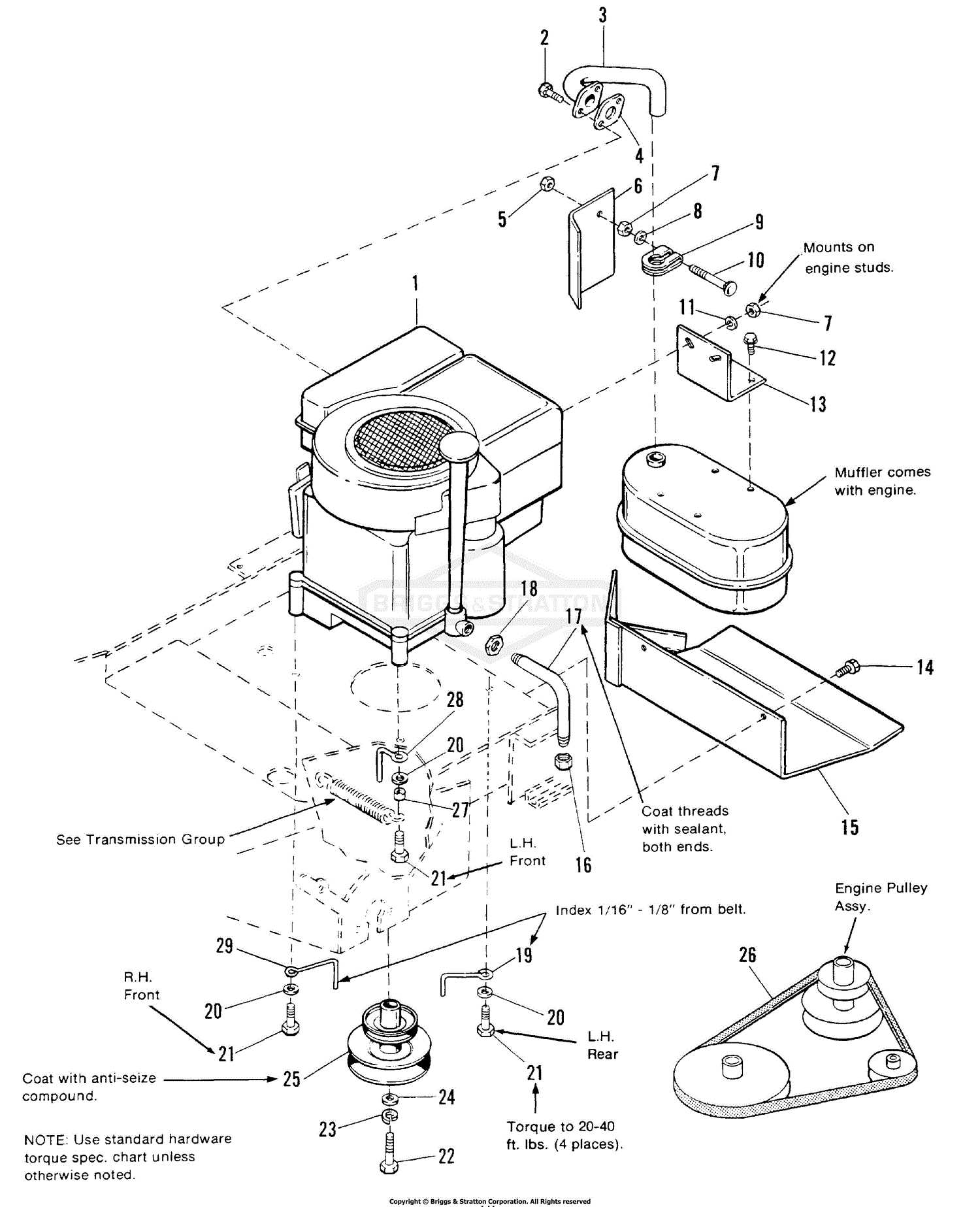 8 hp briggs and stratton engine parts diagram