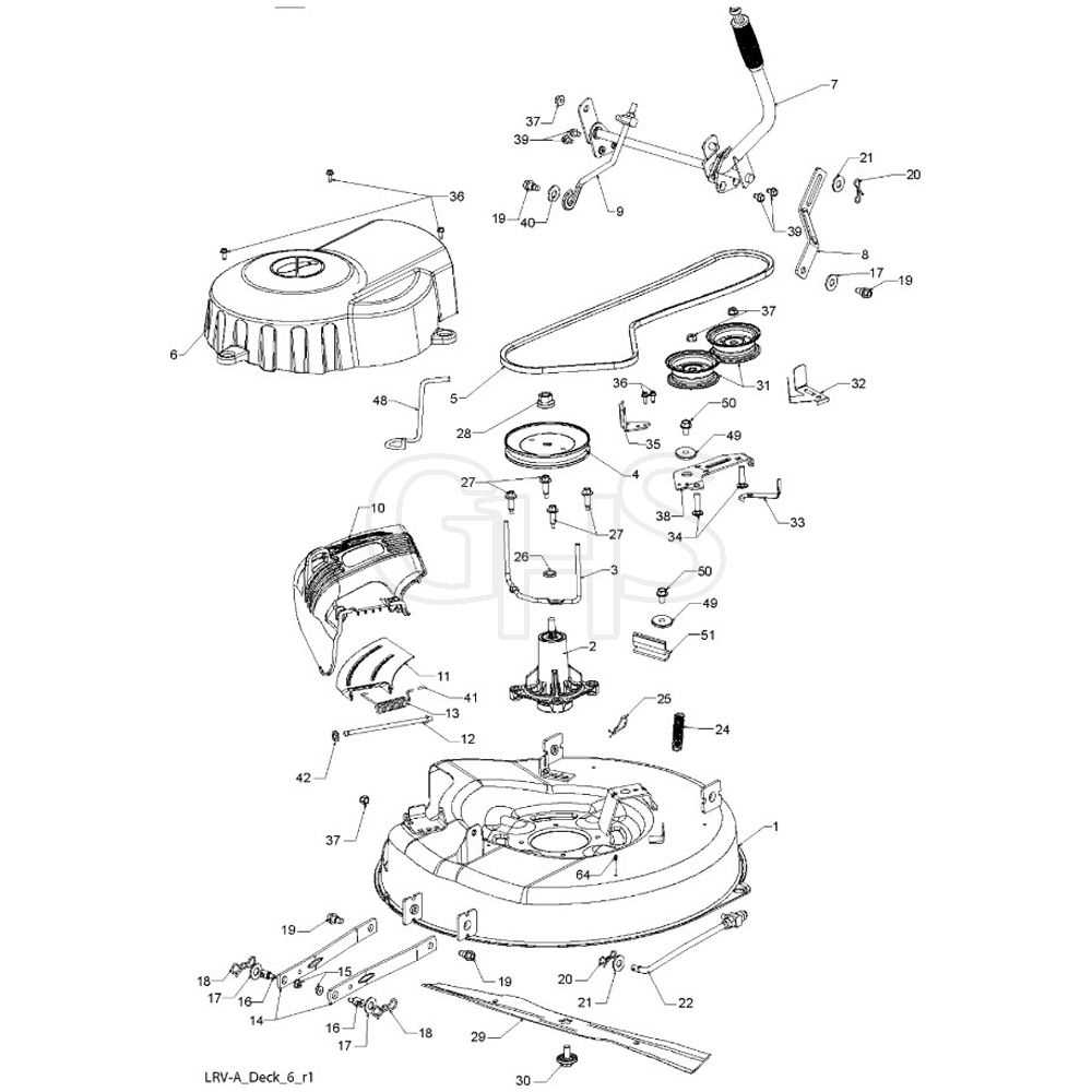 craftsman 42 mower deck parts diagram