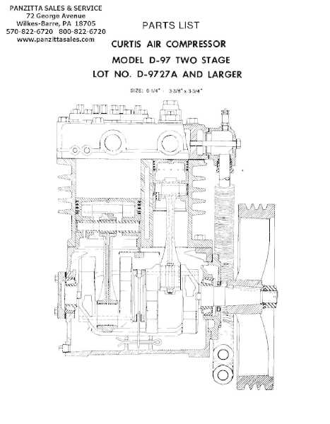 curtis air compressor parts diagram