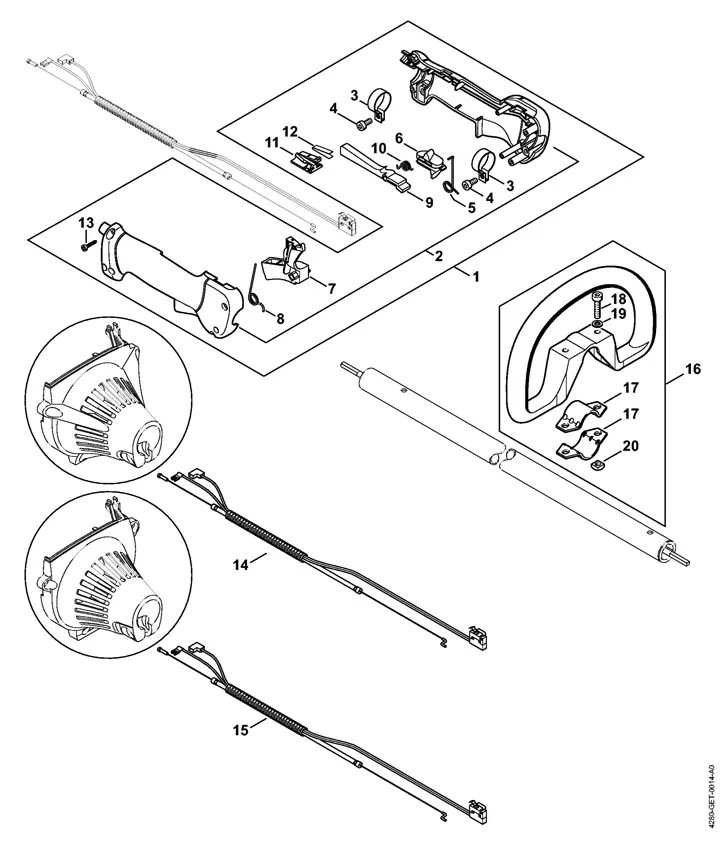 weed eater parts diagram